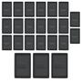 Imagem de Kit Com 20 Tomadas + 5 Interruptores Habitat Black Casa Completa