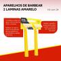 Imagem de Kit com 24 Aparelhos de Barbear Fiat Lux com 2 Lâminas na cor Amarela e Cabo Resistente