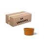 Imagem de Kit Com 24 Ramekin Molheira Laranja Em Porcelana Canelado 150 Ml - VÁRIAS VARIEDADES