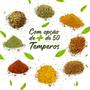 Imagem de Kit Com 24 Temperos Condimentos Sal de Parrilha e Pimenta 50 Opções