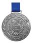 Imagem de Kit Com 25 Medalhas De Prata M60 Hm Com Fita Azul Crespar