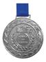 Imagem de Kit Com 25 Medalhas De Prata M60 Hm Com Fita Azul Crespar