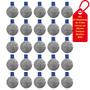 Imagem de Kit Com 25 Medalhas De Prata M60 Hm Com Fita Azul Crespar