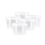 Imagem de Kit Com 25 Potes 500ml Multiuso Com Tampa Resistente Copozan PP Transparente Hermético Livre de BPA