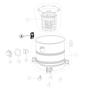Imagem de Kit com 2un Trava Lateral Fecho Rápido Compatível com Aspirador WAP GTW Inox 15 FW008809
