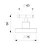 Imagem de Kit com 3 Acabamento de Registro Base Celite 1.1/4, 1.1/2 Up