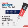 Imagem de Kit Com 3 Adesivo Cola Super Bonder Flexível Gel Power Flex Loctite 2g