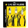 Imagem de Kit com 3 Alicates 1 Universal 1 Corte e 1 Bico Emborrachado