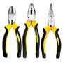 Imagem de Kit com 3 Alicates 1 Universal 1 Corte e 1 Bico Emborrachado