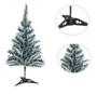 Imagem de Kit Com 3 Árvore Pinheiro De Natal 50 Galhos Verde Com Neve 60cm A0030