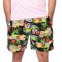 Imagem de Kit com 3 Bermuda Estampada Masculina Com Elastano Plus Size