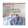 Imagem de Kit com 3 Cabides Magico 9 Furos Multi-dobrável Organizador