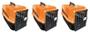 Imagem de Kit com 3 caixas de transporte laranja  n1 caes e gatos