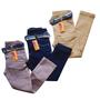 Imagem de kit com 3 calças jeans juvenil masculina com elastano e ajuste interno.