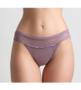 Imagem de Kit com 3 Calcinhas Absorvente Menstrual Reutilizável String Renda 6916 Lucitex