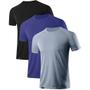 Imagem de Kit com 3 Camisetas Esportivas Dry Tecido Leve Atividade Física Academia