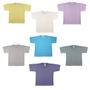 Imagem de Kit Com 3 Camisetas Infantis Básicas Lisa 100% Algodão