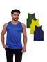 Kit Com 3 Camisetas Regatas Masculina 100% Poliéster - Sunset Imagem de Kit Com 3 Camisetas Regatas Masculina 100% Poliéster