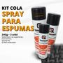 Imagem de Kit com 3 Cola Spray - Forte Fixação de Placa Acústica