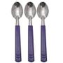 Imagem de Kit com 3 colheres de mesa inox com cabo plástico