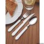 Imagem de Kit com 3 colheres de mesa inox com cabo plástico