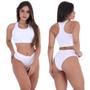 Imagem de Kit com 3 conjuntos Top + Calcinha Algodão Click