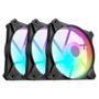 Imagem de Kit Com 3 Cooler Fan Hyrax ARGB 120mm Preto HCL603B