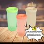 Imagem de Kit com 3 Copos 500ml com Cores Sortidas Tampa Coza Nutri Brinox  13154/4117