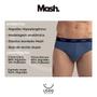 Imagem de Kit com 3 Cuecas Slip Modelo Plus Size em Algodão Macio Mash