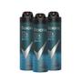 Imagem de Kit com 3 Desodorantes Antitranspirantes Aerosol Masculino Rexona Impacto 72 horas 150ml