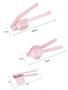 Imagem de Kit com 3 espremedores rosa