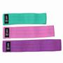 Imagem de Kit com 3 Faixas Elásticas de Exercício Hip Band Odin Fit
