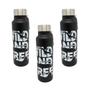 Imagem de Kit com 3 Garrafas Aço Inox Preta 750ml