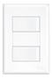 Imagem de Kit Com 3 Interruptor Duplo 4x2 Simples 16a Evidence - Fame