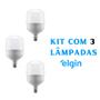 Imagem de Kit com 3 Lâmpadas Wifi Inteligente Led T20W Bivolt Elgin