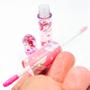 Imagem de Kit com 3 Lip gloss labial 2 em 1 com glitter e cheiro de fruta  exclusivo