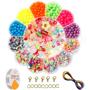 Imagem de Kit Com 3 Maletas de Miçangas Coloridas 4950pçs Para Pulseiras Colar Flor2c3