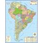 Imagem de Kit Com 3 Mapas Politicos Rodoviarios - Mundi + América Do Sul +  Brasil 120 x 90 cm