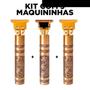Imagem de Kit com 3 Maquininhas De Cortar Cabelo Barba Axilas Acabamento Premium