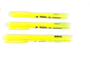 Imagem de Kit Com 3 Marcador De Texto Amarelo Fluorescente Hot Goller