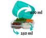 Imagem de Kit Com 3 Marmitas Fitness Potes Vasilhas de Plástico Com Divisórias Microondas Freezer Reutilizável