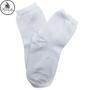 Imagem de Kit Com 3 Meias Para Bebê Selene Macia E Confortável Lisa Em Algodão Elastano Branco Versátil Unissex