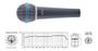 Imagem de Kit com 3 Microfone Waldman BT-5800 Beta