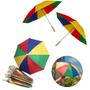 Imagem de Kit Com 3 Mini Guarda Chuva Frevo Sombrinha Carnaval Festa