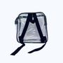 Imagem de KIT COM 3 MINI mochila PRETA infantil transparente cristal escola viagem lancheira piscina brinquedo