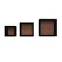 Imagem de Kit com 3 Nichos Quadrados Decorativos Mosaico Preto Multivisão