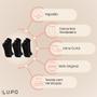 Imagem de Kit Com 3 Pares De Meia Baixa Lupo Sport Modelo Cano Curto Esportiva Em Algodão Tamanho 33 ao 44