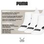 Imagem de Kit Com 3 Pares Meias Algodão Sapatilha Invisível Confortável Puma
