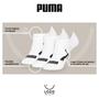 Imagem de Kit Com 3 Pares Meias Algodão Sapatilha Invisível Confortável Puma
