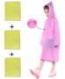 Imagem de Kit com 3 Peças Capa de Chuva Colorido com Capuz Infantil e com Botão